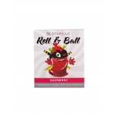 Стимулирующий презерватив-насадка Roll   Ball Raspberry - Sitabella - купить с доставкой в Балаково