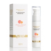 Универсальный массажный гель-смазка Allover Delicious Massage Gel с ароматом персика и аброкоса - 50 мл. - YESforLOV - купить с доставкой в Балаково
