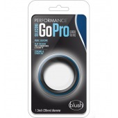 Черно-синее эрекционное кольцо Silicone Go Pro Cock Ring - Blush Novelties - в Балаково купить с доставкой