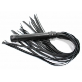 Черная длинная плеть с шипами - 55 см. - БДСМ Арсенал - купить с доставкой в Балаково