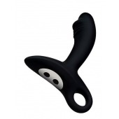 Черный силиконовый анальный вибромассажер Erokey - Erokay - в Балаково купить с доставкой