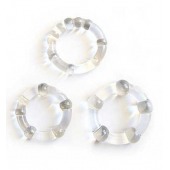 Набор из 3 прозрачных эрекционных колечек - Erowoman-Eroman - в Балаково купить с доставкой