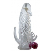 Закрытая прозрачная вибронасадка на пенис Crystal Sleeve Vibe - Erowoman-Eroman - в Балаково купить с доставкой
