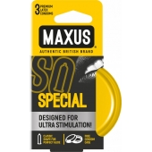 Презервативы с точками и рёбрами в железном кейсе MAXUS Special - 3 шт. - Maxus - купить с доставкой в Балаково