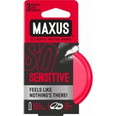 Ультратонкие презервативы в железном кейсе MAXUS Sensitive - 3 шт. - Maxus - купить с доставкой в Балаково