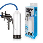 Прозрачная вакуумная помпа Sex Expert с насосом - Sex Expert - в Балаково купить с доставкой