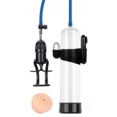 Прозрачная вакуумная вибропомпа Sex Expert с насадкой-вагиной - Sex Expert - в Балаково купить с доставкой