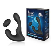 Черный силиконовый вибромассажер простаты с пультом ДУ - Sex Expert - в Балаково купить с доставкой