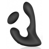 Черный силиконовый вибромассажер простаты с пультом ДУ - Sex Expert - в Балаково купить с доставкой