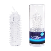 Закрытая рельефная насадка Crystal sleeve с усиками - 12 см. - Erowoman-Eroman - в Балаково купить с доставкой