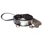 Стильный ошейник с металлическим блеском и поводком - Sitabella - купить с доставкой в Балаково