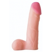 Телесная реалистичная насадка на Harness с коннектором BLACK LINE - 17 см. - LOVETOY (А-Полимер) - купить с доставкой в Балаково