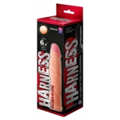 Телесная насадка без мошонки на Harness с коннектором BLACK LINE - 17,5 см. - LOVETOY (А-Полимер) - купить с доставкой в Балаково