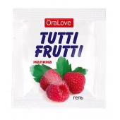 Пробник гель-смазки Tutti-frutti с малиновым вкусом - 4 гр. - Биоритм - купить с доставкой в Балаково