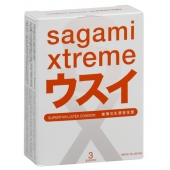 Ультратонкие презервативы Sagami Xtreme SUPERTHIN - 3 шт. - Sagami - купить с доставкой в Балаково