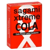 Ароматизированные презервативы Sagami Xtreme COLA - 3 шт. - Sagami - купить с доставкой в Балаково