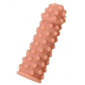 Телесная реалистичная насадка KOKOS Extreme Sleeve 02 с дополнительной стимуляцией - 12,7 см. - KOKOS - в Балаково купить с доставкой