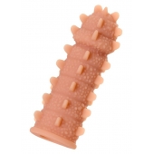 Телесная реалистичная насадка KOKOS Extreme Sleeve 04 с дополнительной стимуляцией - 12,7 см. - KOKOS - в Балаково купить с доставкой