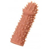 Телесная реалистичная насадка KOKOS Extreme Sleeve 07 с дополнительной стимуляцией - 12,7 см. - KOKOS - в Балаково купить с доставкой