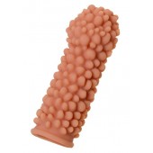 Телесная реалистичная насадка KOKOS Extreme Sleeve 08 с дополнительной стимуляцией - 12,7 см. - KOKOS - в Балаково купить с доставкой