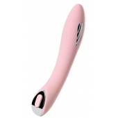 Розовый силиконовый вибратор с электростимуляцией TESLA G-POINT - 21 см. - ToyFa - купить с доставкой в Балаково