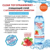 Очищающий спрей для игрушек CLEAR TOY Strawberry - 100 мл. - Биоритм - купить с доставкой в Балаково