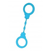 Голубые силиконовые наручники A-Toys без ключа - A-toys - купить с доставкой в Балаково