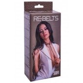 Коричневый поводок и чокер с кольцом Sofi - Rebelts - купить с доставкой в Балаково