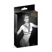 Черная упряжь на грудь Laura - Bijoux Pour Toi - купить с доставкой в Балаково