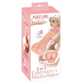 Телесная насадка-мастурбатор 2-in-1 Extension Masturbator - 21 см. - Orion - в Балаково купить с доставкой