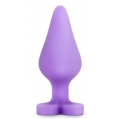 Фиолетовая анальная пробка Naughty Candy Heart Do Me Now - 8,9 см. - Blush Novelties - купить с доставкой в Балаково