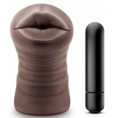 Коричневый мастурбатор-ротик Heather - Blush Novelties - в Балаково купить с доставкой