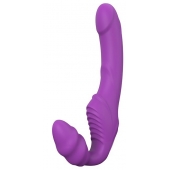 Фиолетовый безремневой вибрострапон DOUBLE DIPPER - Dream Toys - купить с доставкой в Балаково