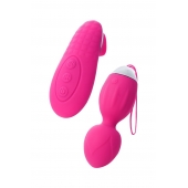 Розовые виброшарики TELLA с пультом-стимулятором - ToyFa