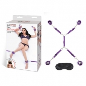 Фиолетовый набор фиксаций на кровати Classic Bedspreader - Lux Fetish - купить с доставкой в Балаково