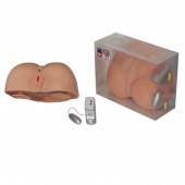 Вагина из киберкожи с присосками и вибрацией - LOVETOY (А-Полимер) - в Балаково купить с доставкой