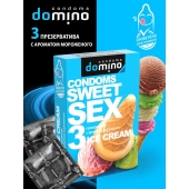 Презервативы для орального секса DOMINO Sweet Sex с ароматом мороженого - 3 шт. - Domino - купить с доставкой в Балаково