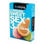 Презервативы для орального секса DOMINO Sweet Sex с ароматом мороженого - 3 шт. - Domino - купить с доставкой в Балаково