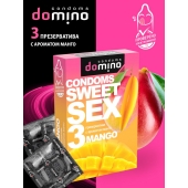 Презервативы для орального секса DOMINO Sweet Sex с ароматом манго - 3 шт. - Domino - купить с доставкой в Балаково