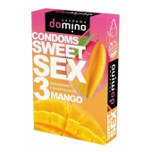 Презервативы для орального секса DOMINO Sweet Sex с ароматом манго - 3 шт. - Domino - купить с доставкой в Балаково
