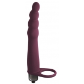 Бордовая вибронасадка для двойного проникновения Bramble - 16,5 см. - Lola Games - купить с доставкой в Балаково