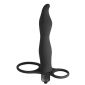 Черная вибронасадка для двойного проникновения Flirtini - 15,9 см. - Lola Games - купить с доставкой в Балаково