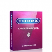 Презервативы Torex  Сладкая любовь  с ароматом клубники - 3 шт. - Torex - купить с доставкой в Балаково