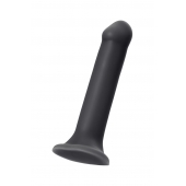 Черный фаллос на присоске Silicone Bendable Dildo XL - 20 см. - Strap-on-me - купить с доставкой в Балаково