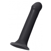Черный фаллос на присоске Silicone Bendable Dildo XL - 20 см. - Strap-on-me - купить с доставкой в Балаково