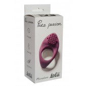 Бордовое эрекционное виброкольцо Pure Passion Moonshine - Lola Games - в Балаково купить с доставкой