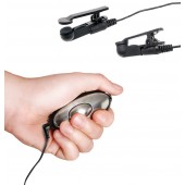 Черные электрические зажимы для сосков Shock Therapy Nipple Clamps - Pipedream - купить с доставкой в Балаково