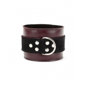 Бордовые наручники Ladys Arsenal на карабинах - БДСМ Арсенал - купить с доставкой в Балаково