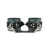 Изумрудные наручники Ladys Arsenal на карабинах - БДСМ Арсенал - купить с доставкой в Балаково