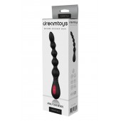 Черный вибромассажер для анальной стимуляции ANAL FLEXI BEADS - 21 см. - Dream Toys